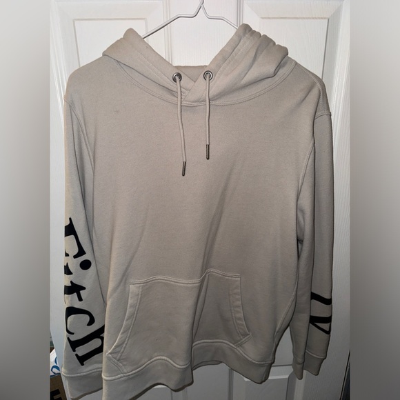 Beige XS, Abercrombie & Fitch Hoodie Sweatshirt Used - Picture 1 of 5